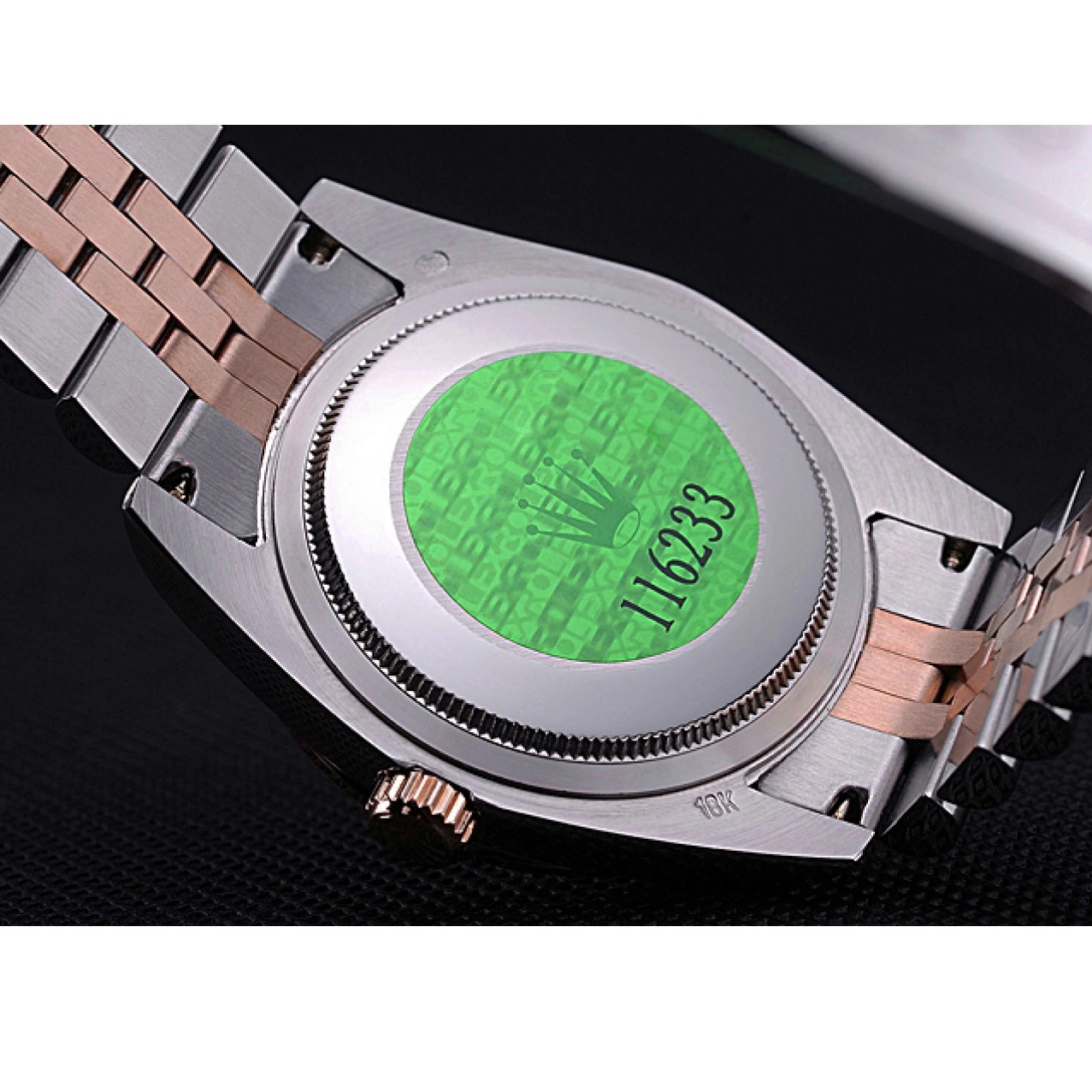AAA Replica Watches Rolex Bracelet Stainless 622545 Dial Gold Black DateJust Steel and 0823